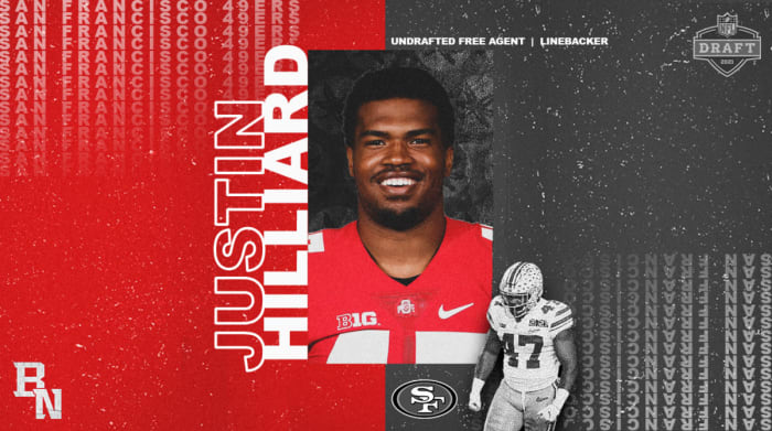 Justin Hilliard NFL Draft Card